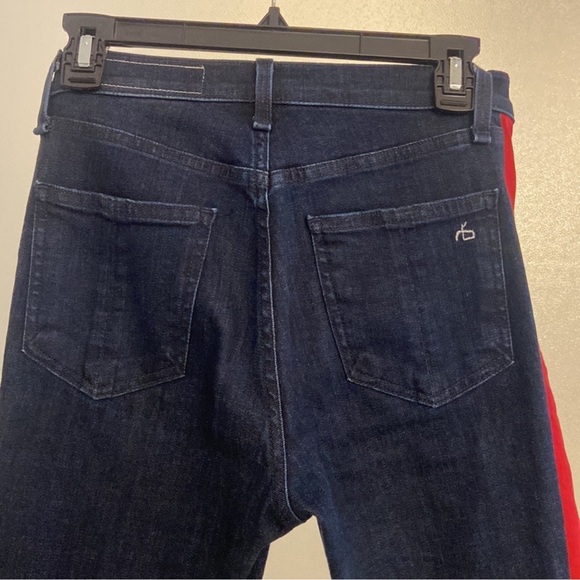 rag & bone Women's Blue and Red Skinny Jeans - Picture 8 of 8